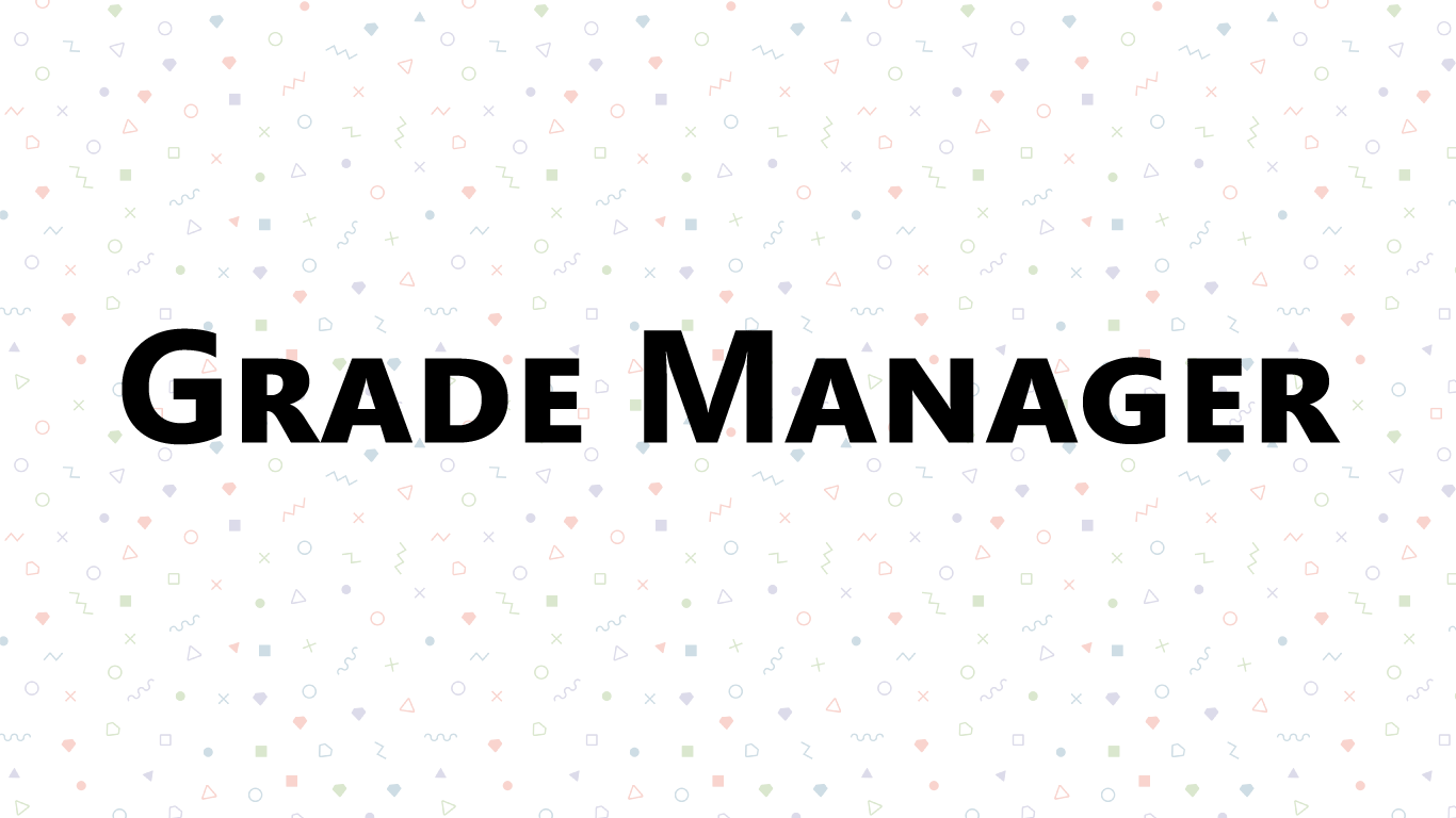Grade Manager banner