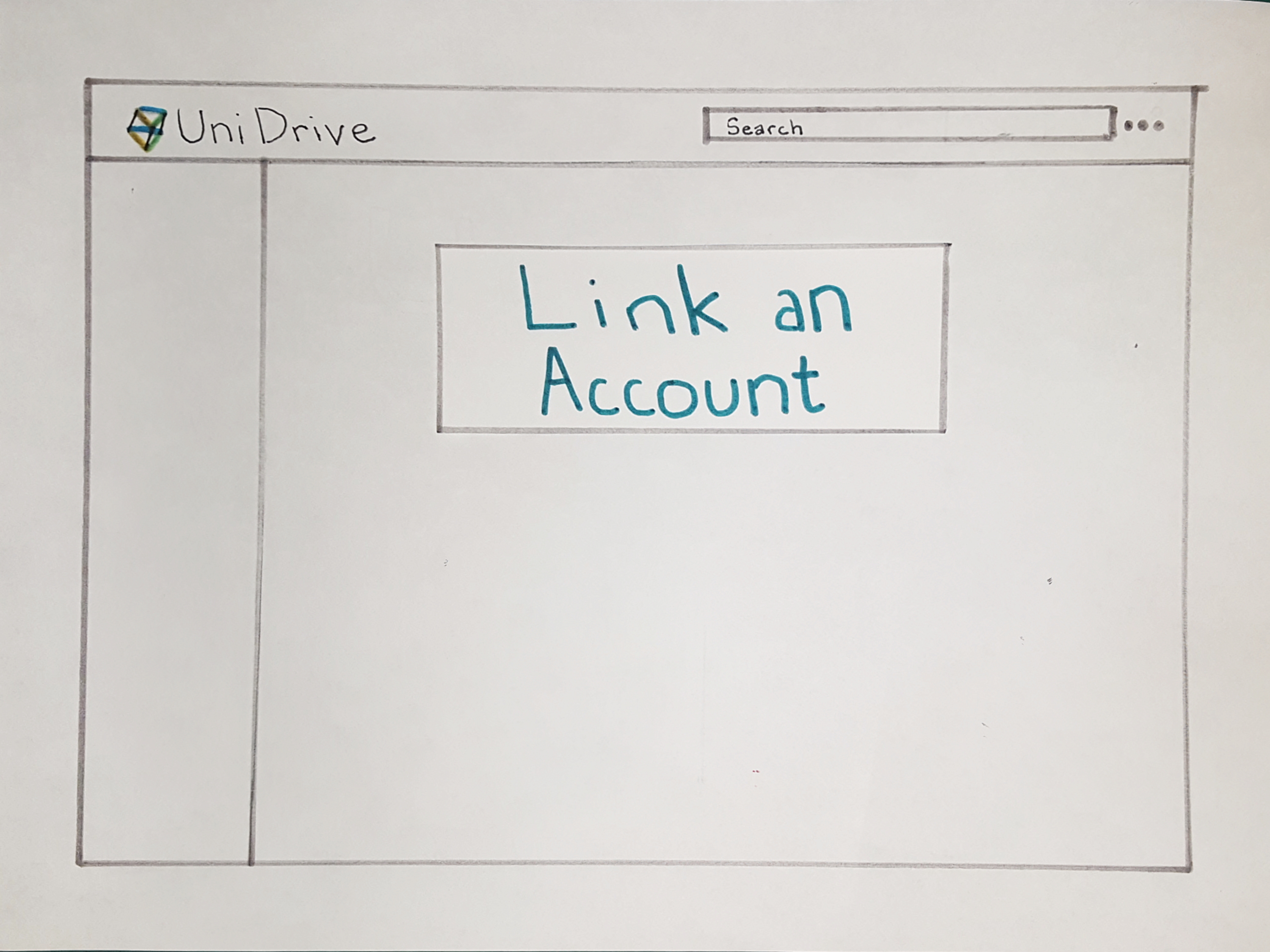 unidrive low fidelity paper prototype