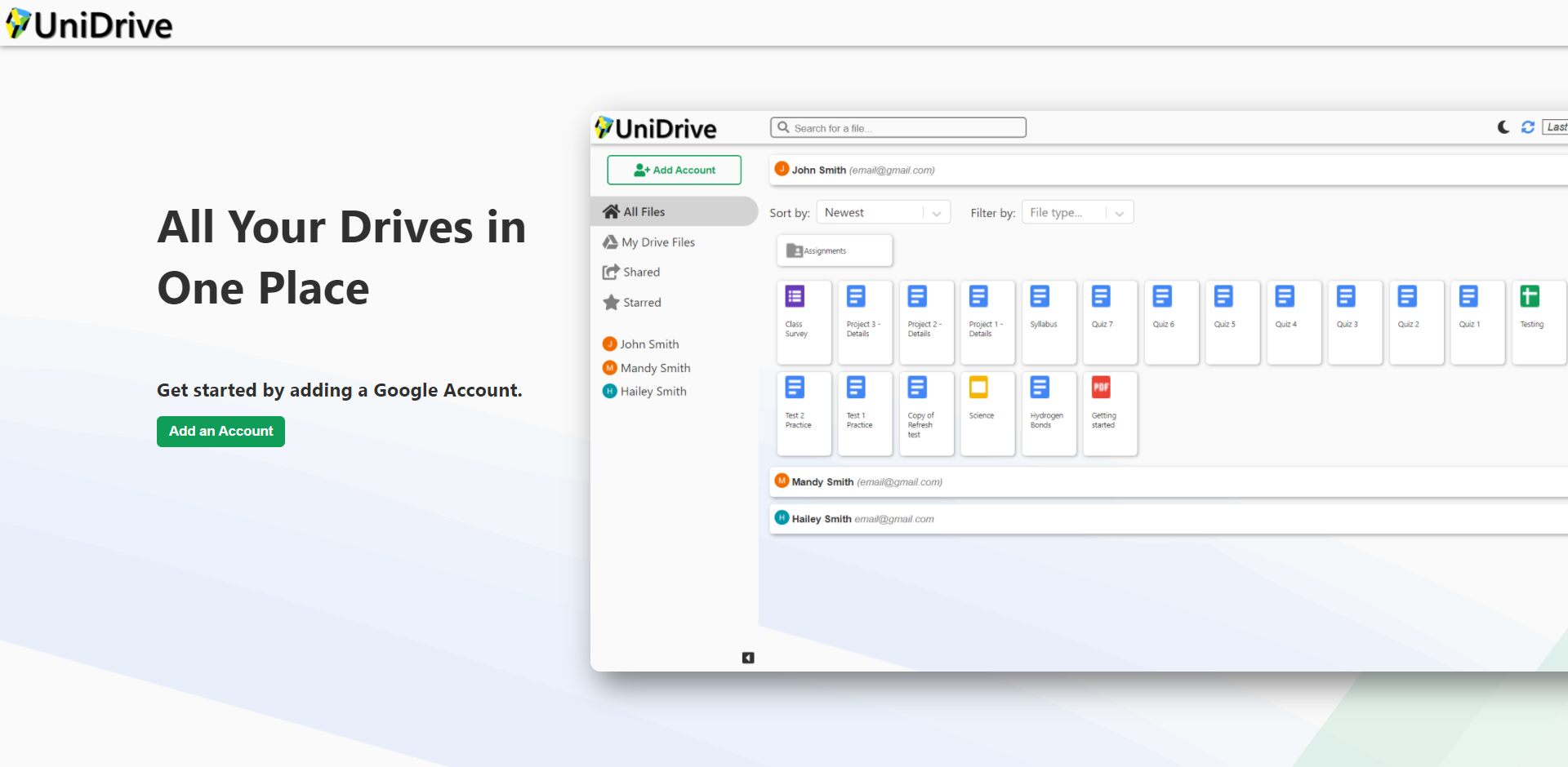 UniDrive banner